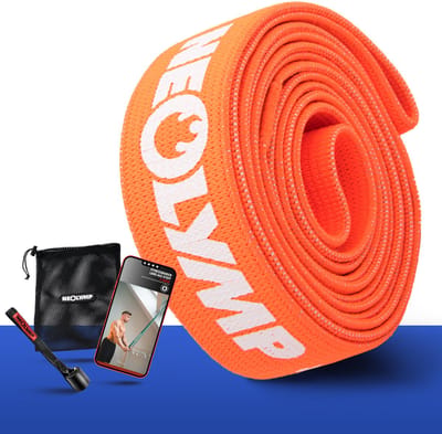 NEOLYMP Lang fitnessband van stof– Weerstandsniveau 2, trainingsband voor krachttraining