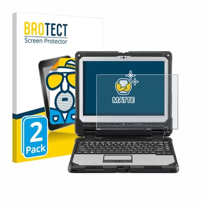 BROTECT - Screenprotector voor Panasonic Toughbook CF-33 - Folie Beschermfolie matte 2 Stuks