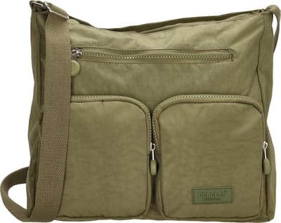 Beagles Originals Vilhena Schoudertas Unisex - Crossbodytas met verstelbare schouderband - Tas van Nylon en Polyester - Olijfgroen