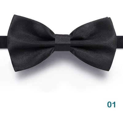 1 STKS Vlinderdassen voor Heren Bruiloft Vlinderdas Zwarte Stropdas Verstelbare Strik Klassieke Vlinder Stropdas Volwassene Dubbele Stropdas Zakelijk Cadeau black