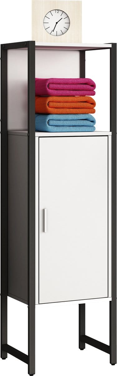 VCM vrijstaande badkamerkasten, badkamer vloerkast, vrijstaande badkamerkast, badkamermeubel, badkamer opberglades, smalle kast, badkamer ladekast, vrijstaande badkamer opbergmeubels, handdoekenrek