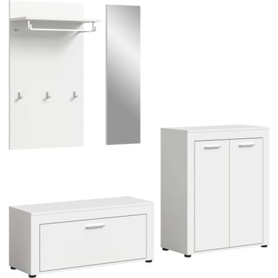 Jam kledingkastcombinatie wit melamine - 35x200x191cm