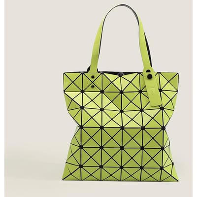 Japanse Nieuwe Niche Veelzijdige Zesvak Geometrisch Diamantvormige Modieuze Lichtgewicht Handtas Modieuze Veelzijdige Draagtas voor Dames yellow