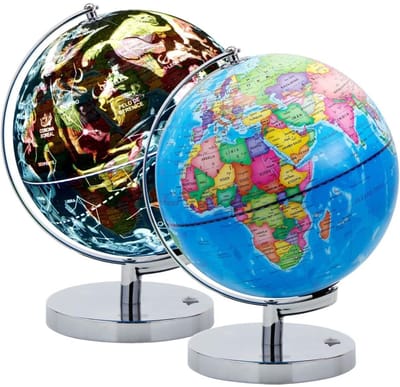 DailySupplies® Wereldbol Met Verlichting - Led Lamp Kinderen - Bureaulamp