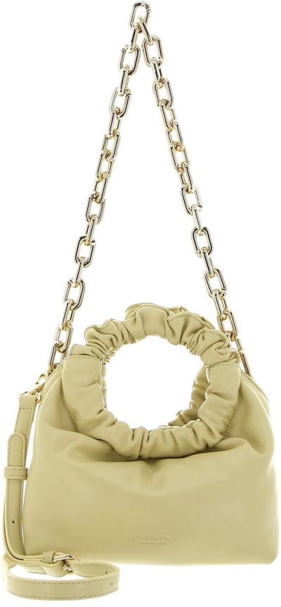 SEIDENFELT MANUFAKTUR Handtas Schoudertas Norrvik Handbag Small Light Yellow / gold Lichtgeel