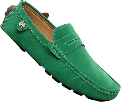 Bovista Loafers Dames - Met Hak - Damesschoenen - Instappers - Groen - Maat 35.5