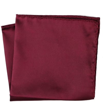 Vierkant zakdoekje voor heren - Satijnen zakdoekje voor heren - Effen zakdoekje - Geschikt voor kerstfeesten, bruiloften en formele gelegenheden - 30 cm x 30 cm
