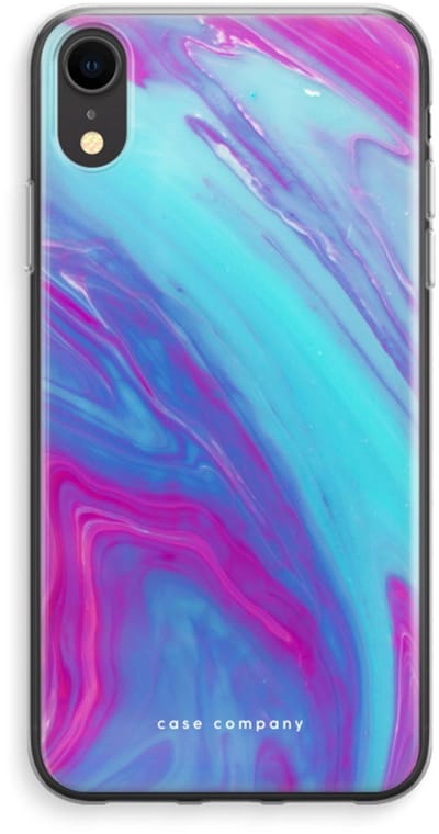 Case Company® - Hoesje geschikt voor iPhone XR hoesje - Zweverige regenboog - Soft Cover Telefoonhoesje - Bescherming aan alle Kanten en Schermrand