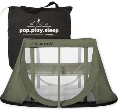 Campingbedje voor Baby en Peuter - Licht en Compact Reisbedje met Matras en Bodemverhoger - Snel Opgezet