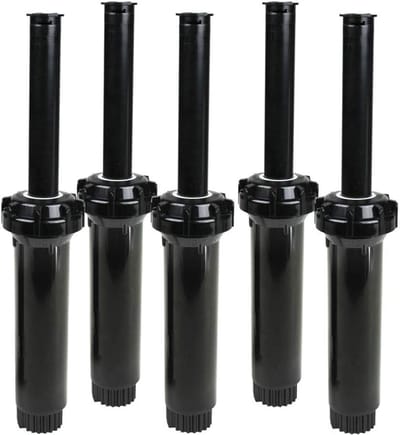 5-Pack Pop-up Sproeiers 4 Inch met 15 Voet Volle Cirkel Verstuiving - Verstelbare Beregening