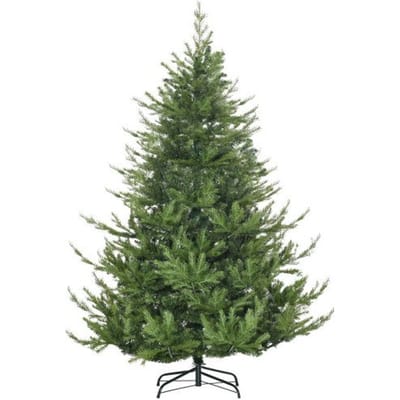 Sapin de Noël artificiel - MUVOE - Nordmann artificiel - 180 cm - 1942 pointes - branches auto-déployantes vert