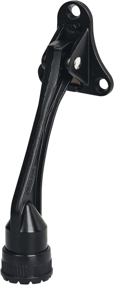 Deur Stopper - Deurhouder Kickstand - Deuren Open Houden - Voetbediende Kickdown - 4 Inch - Zwart