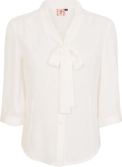 Dancing Days - PERFECT PUSSYBOW Blouse - XS - Wit