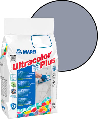 MAPEI Ultracolor Plus Voegmortel - Waterafstotend & Schimmelwerend - Kleur 127 Arctic Grey - 5 kg