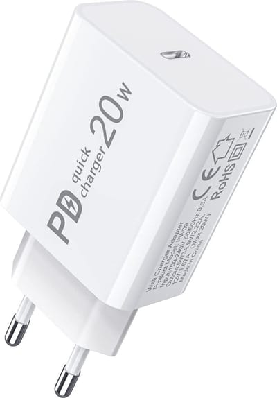 20W Snellader USB-C - Power Adapter met Fast Charge - Voor Telefoon en Tablet - USB C Adapter