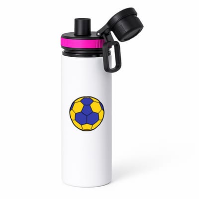 Hacebo® - Korfballer waterfles met draaidop roze - Korfbal - Korfballers - Balsport - sporten - hooper - water fles - 850ML