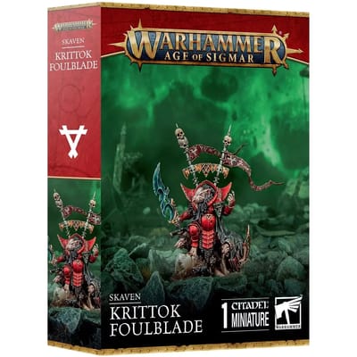 Beeldje Games Workshop Warhammer AoS - Skaven Krittok Foulblade