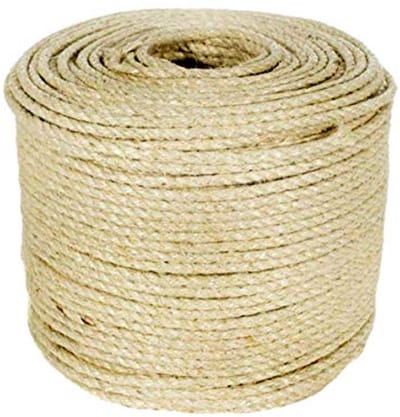 Natuurlijk Sisaltouw 6 mm voor Krabpalen - 50 meter