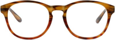 VERTEBRIL Neville - Sterkte -0.50 - Kleur Havanna Rood - GEEN leesbril – Unisex bril voor veraf - Eigentijds ontwerp – Fijne pasvorm –Heldere min-glazen - Voor dagelijks gebruik - Myopie/bijziendheid - Inclusief etui en doekje