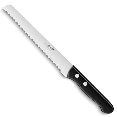 Déglon Broodmes – Halve Maan Karteling – Geperst Houten Handvat – 19 cm