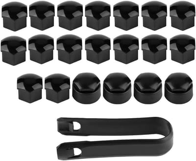 20 Stuks 17mm Beschermkap voor Auto Wielen met Anti-diefstal Beveiliging en Nylon PA66 Materiaal