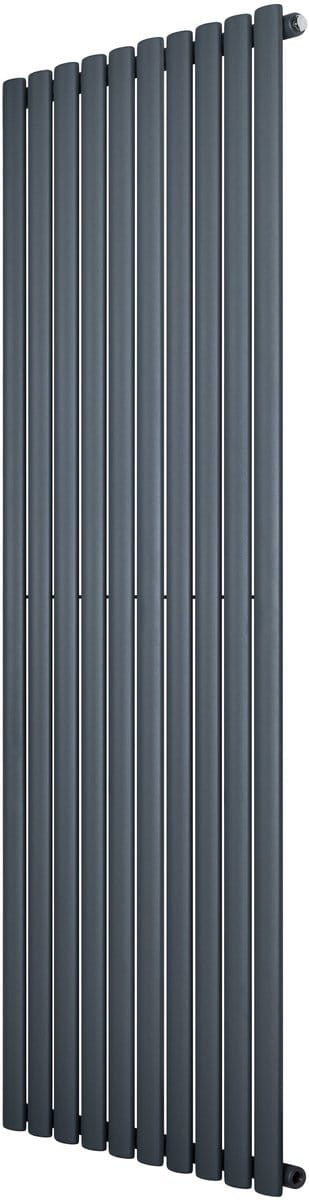 Ovale design radiator - 1 kolom - 1800x600 mm - grijs