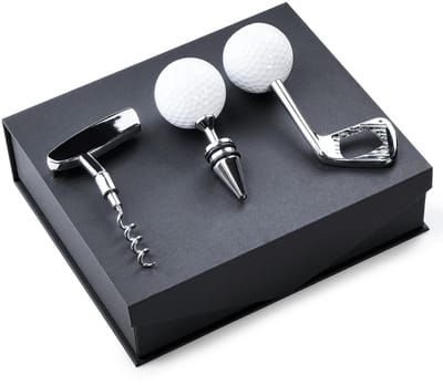 SVGCommerce - Wijnopener - Golf Flesopener - Ergonomisch ontwerp - Zinc Alloy - Wijnaccessoires - Perfect voor feesten - Gift Set