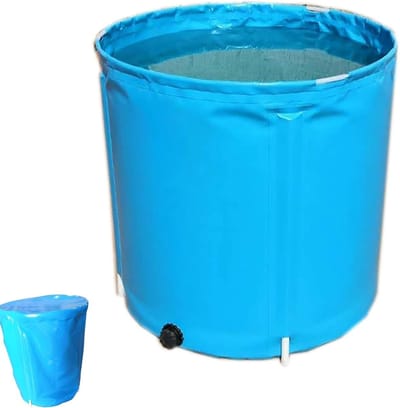 Opvouwbare Regenton - Wateropslag Ton - Regenwater Vangen - Duurzaam Milieuvriendelijk Materiaal - 60x100cm 280L - Blauw