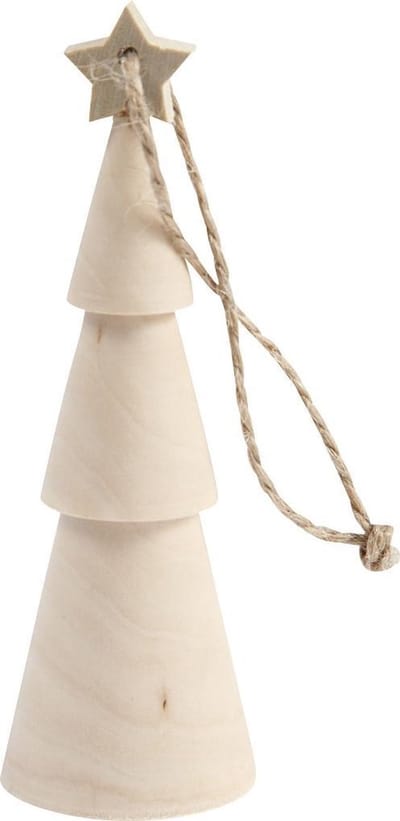 Kerstboom, H: 9 cm, 1 stuk