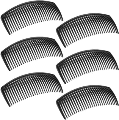 Dailygoods- Haarkam 29 Tanden - Franse Twist Kam - Zijkam - Haarclip - 6 Stuks - Lichtgewicht en Duurzaam