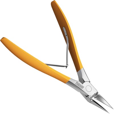 AdroitGoods Ultra-Precision 0.1 cm Nagelgroeve Knipper – Professionele RVS Ingroeiende-Nageltang met Extra Smalle Punt, Verlengde Snijkop, Veilige Anti-Slip Handgreep & Hygiënisch Ontwerp voor Tenen en Vingernagel - Geel