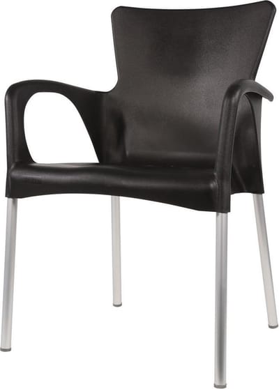 Lesli Living - Bistrostoel Bella - Zwart - 52x55x85cm
