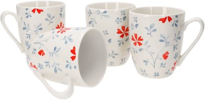 Set van 4 koffiemokken Bloem Blauw Julia 330ml Ritzenhoff & Breker - 404180