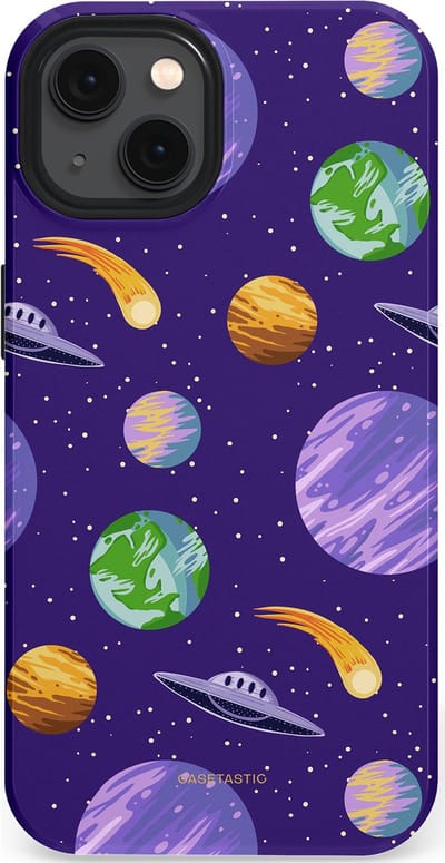 Casetastic Hoesje Geschikt voor Apple iPhone 13 Magsafe - Stijlvolle Beschermende Duo-layer Case - Ufo verkeer