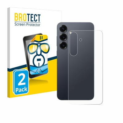 BROTECT - Screenprotector voor Samsung Galaxy S25 Plus (Achterkant) - Folie Beschermfolie transparant 2 Stuks
