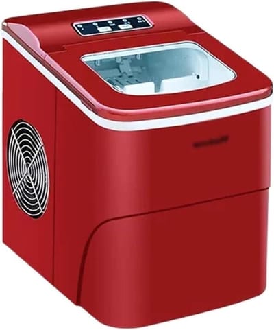IJsmachine aanrecht - IJsmaker keuken - Drankjes koelen - Snel ijs in 6 min - 33 lbs per dag - Zwart