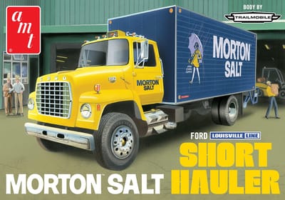 AMT Modelbouwpakket Auto - 1424 Ford Louisville Line Truck Morton Salt Short Hauler Plastic - 1:25 - Modelbouw