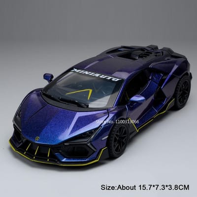 1:32 Schaal Mansory Revuelto 720S Sportauto Modellen Speelgoed Legering Diecast Rubberen Banden Deuren Geopend Miniatuur Superauto Decoraties