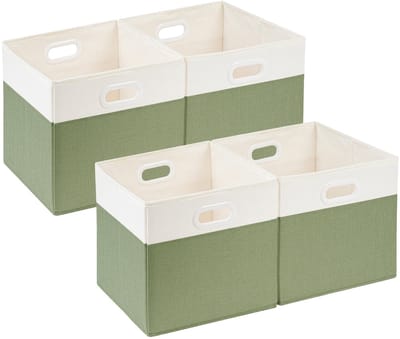 Dailygoods- Opbergdozen 30 x 30 x 30 cm - Opvouwbare Opbergdoos - Wasbare Opbergmanden - Ergonomische Handgrepen - Stevig Ontwerp - Ideaal voor Organiseren