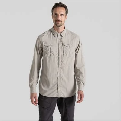 Craghoppers NosiLife Adventure LS Shirt III Heren (Maat - XXL, Kleur - Parchment)