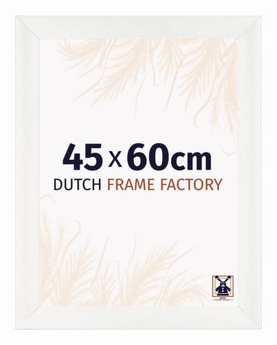 Fotolijst 45x60 cm - MDF - Wit Geveegd - Praag