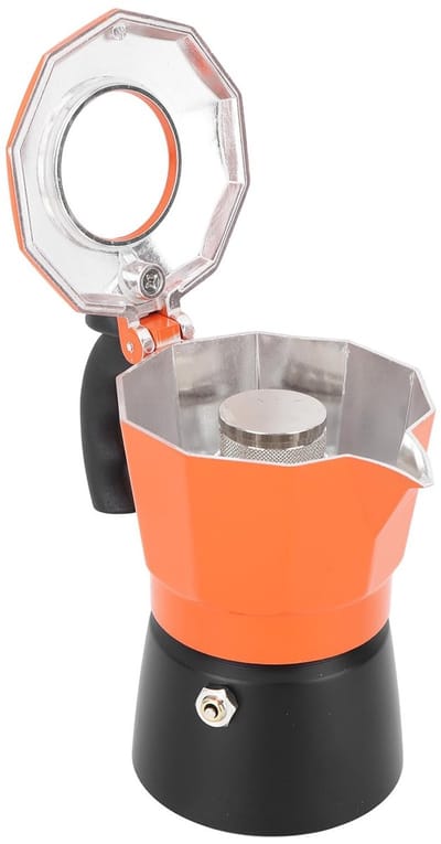 Dailygoods- Mokapot 8-kops - Dubbel Ventiel - Koffiezetapparaat - Aluminium - Voor Thuis - Elegante Ontwerp - Gelijkmatige Warmteverdeling
