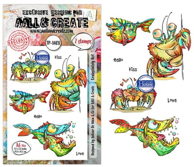 Aall & Create clearstamp A6 - Crabsolutely not