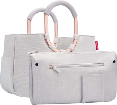 Reisenthel Loopshopper M Shopper Shopper - 12L - Frame Twist Sky Rose Grijs