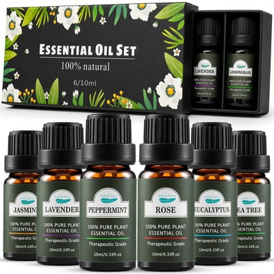 Soft & Silky - Etherische Olie - 6 stuks - 100% natuurlijk - Geschikt voor huid - Diffuser - Voetenbad - Sauna - Essentiële - Geur - olie - Oliën