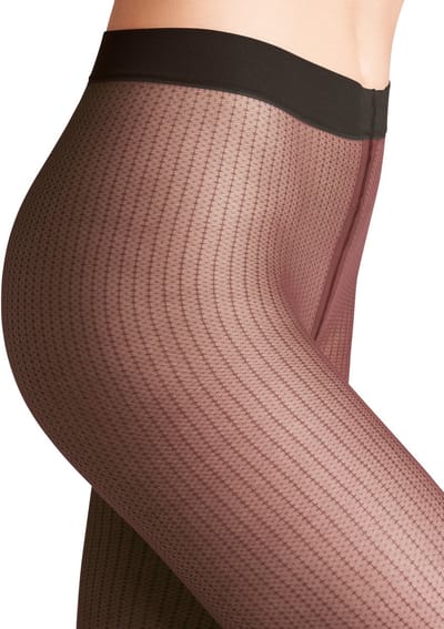 FALKE Body Chain 12 DEN ultra transparent materiaal transparent 12 DEN Panty dames bruin - maat M