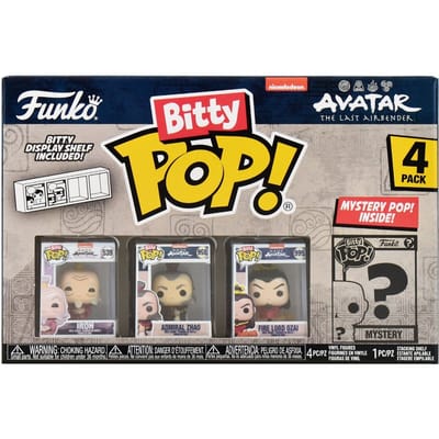 Funko Iroh, Admiral Zhao, Fire Lord Ozai and mystery chase - Funko Bitty Pop! - Avatar the Last Airbender Figuur - 2cm