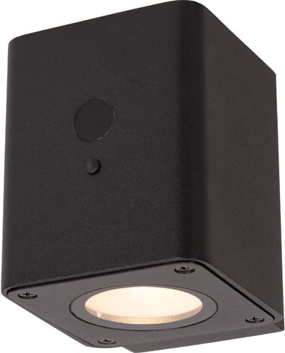 Lucide RAMIN - Wandlamp - Zonne-energie - LED Dimbaar - 1x1W 2700K/3000K - IP54 - Beweging & dag/nacht sensor - Zwart