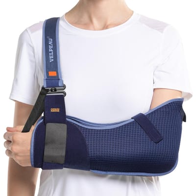 Velpeau Arm sling voor Elleboogblessure Armbreuk Ontwrichting Schouder Immobilisator Universeel Beide Handen Medische Ondersteuning XX Large