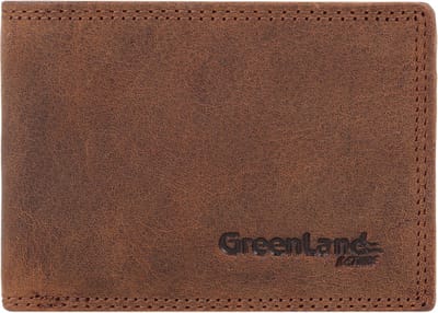 Greenland Nature Montenegro Portemonnee RFID Leer 10,5 cm - Jongens - Horizontaal - braun